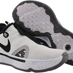 🖤 Men's Nike Air Paul George 4 “OREO” White/Black/Pure Platinum Running Shoes🤍